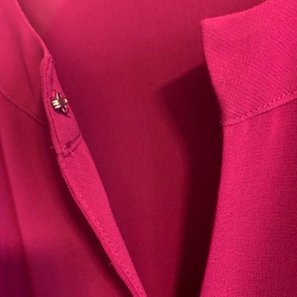 1.STATE Tunic Blouse Size S Lined Long Sleeve Hook and Eye Key Hole Closure - Picture 7 of 9